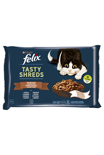 Felix Hrana umeda pentru pisici, Felix, Rata/Curcan, 4x80 g