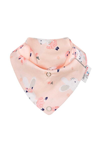 Bocioland Bavetica tip bandana Dancer Pink cu inel de dentitie,realizata din ...