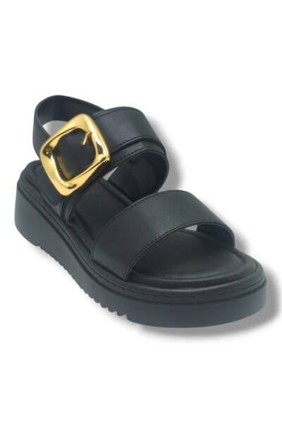 Fancy 615-26 Cillt Double Strap Belt Buckle Anatomical Women's Sandals
