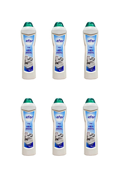 Efor Amonyaklı Krem Temizleyici 500 ml 6'lı | Toplam 3 Litre | Mutfak ve Bany...