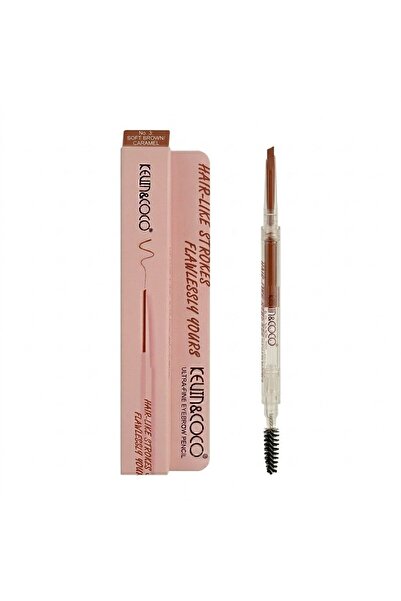 Flippy Creion de Sprancene cu Perie, Kevin&Coco, 2in1, 1.5 mm, Caramel