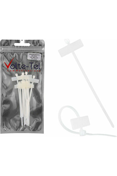 Other Volte-Tel Πλαστικά Δεματικά Καλωδίων 100mm x 2.5mm σε Διαφανές Χρώμα (1...