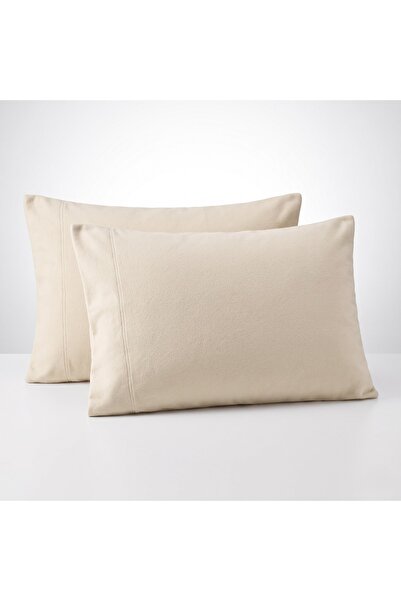 %100 Pamuk Flanel Yastık Kılıfı 2'li Set 50x75 cm Yumuşak Kışlık Ağzı Açık Kolay Kullanım