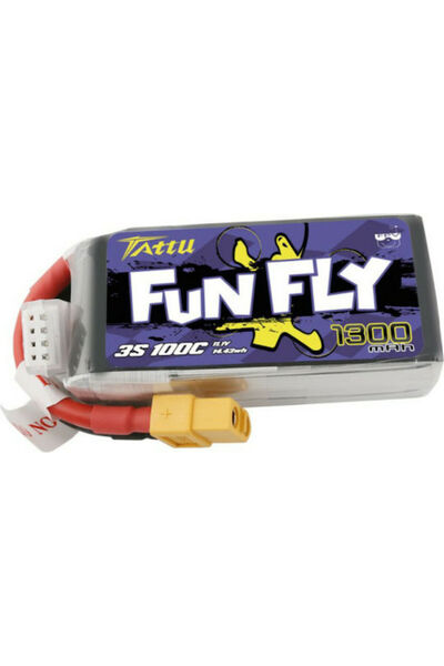 TATTU Μπαταρία Li-Po FunFly 11.1V 1300mAh 100C 3S XT60 για Drone Κωδικός: TA-...