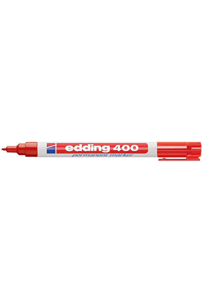 Edding 400 Μόνιμος Μαρκαδόρος 1mm Κόκκινο
