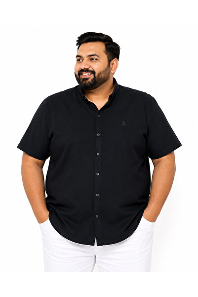 ANNEX Large Size Cotton Short Sleeve Men's Shirt