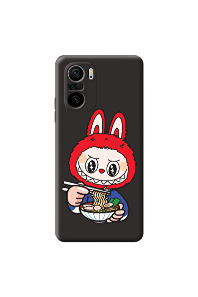 Other Xiaomi Poco F3 Labubu 1 Black Colored Silicone TPU Θήκη