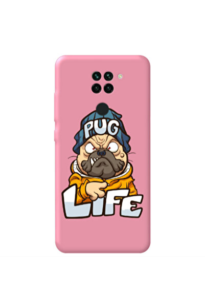 Other Xiaomi Redmi Note 9 Pug Life 2 Pink Colored Silicone TPU Θήκη