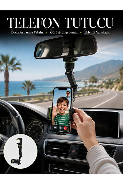 Twin Store Fixed and Adjustable Rearview Mirror Mount