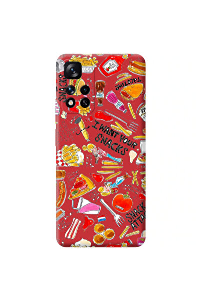 Other Xiaomi Redmi Note 11 Pro 5G Snack attack Red Colored Silicone TPU Θήκη