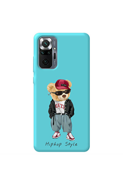 Other Xiaomi Redmi Note 10 Pro 4G Hip hop style Turquoise Colored Silicone TP...