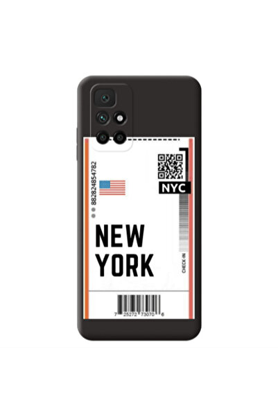 Other Xiaomi Redmi 10 2022 New York NYC Black Colored Silicone TPU Θήκη