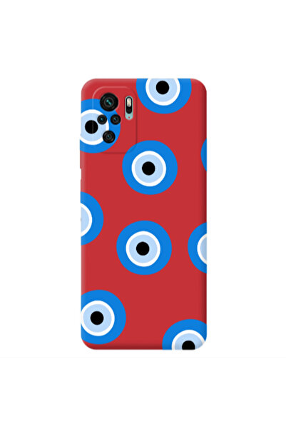 Other Xiaomi Redmi Note 10S Evil eyes beads Red Colored Silicone TPU Θήκη