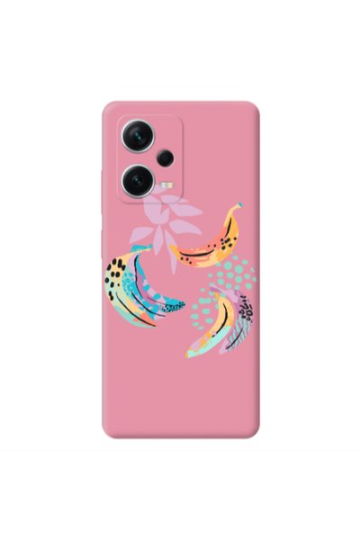 Other Xiaomi Poco X5 Banana Pink Colored Silicone TPU Θήκη