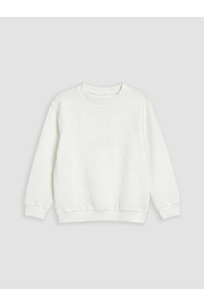 LC Waikiki Crew Neck Textured Boy's Sweatshirt