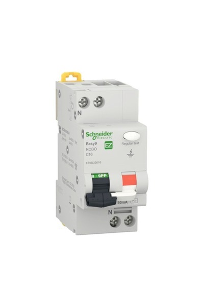 OEM Circuit breaker with differential protection Schneider Easy9 RCBO 1P+N 16...