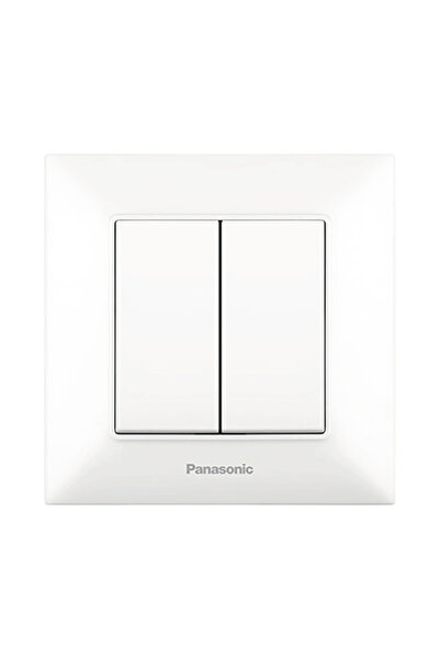 OEM Întrerupător dublu Panasonic Arkedia Slim, alb, incl. ramă
