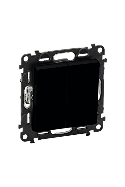 OEM Legrand Valena Life διπλός διακόπτης, μαύρο ματ