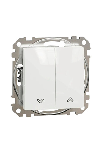 OEM Buton jaluzele Schneider Sedna Design, simbol săgeți, alb