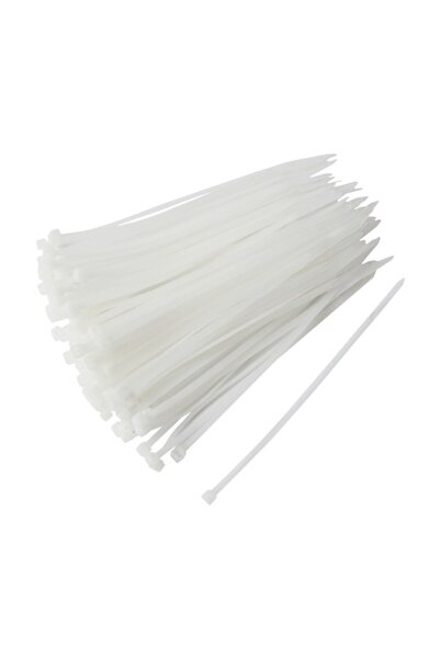 OEM Colier plastic/șoricei prindere Strohm 2,5x100 mm, pachet 100 bucăți, alb