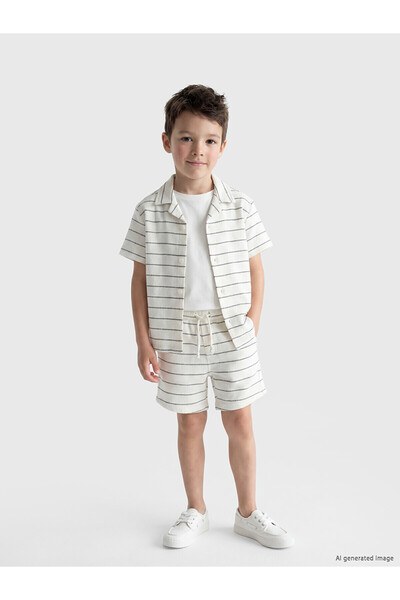 LC Waikiki Özmarka New Season Striped Boys' Suit