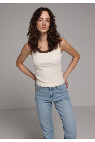 Colin's Slim Fit Women's Ecru Tank Top
