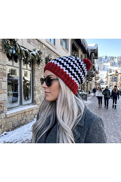 yucin Hand-Knitted Women's Beanie - Plush Textured Winter Hat - Soft and Warm...