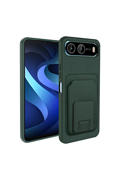 Nezih Case İnfinix Hot 60i 5G Uyumlu Kart Bölmeli Deri Görünümlü Şık Yumuşak ...