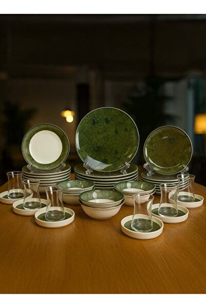 ozo 36-Pieces Luxury Turkish Porcelain Dinnerware – Complete Set for 6 Persons
