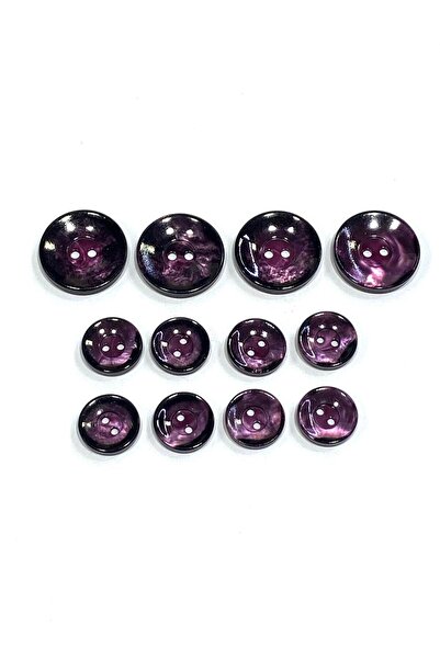 karantuhafiye Blazer Jacket Button Set |   Glossy Black Polished Marble Patte...