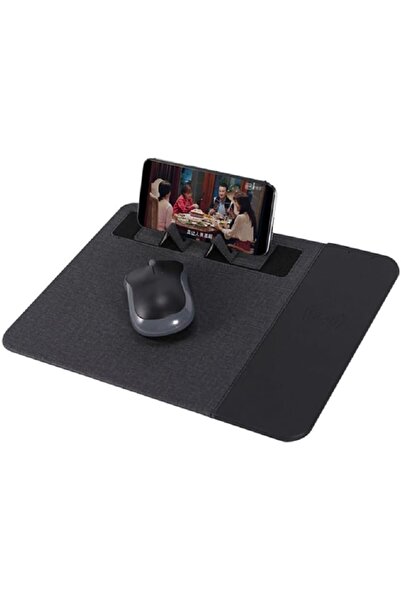 HXD Zoomlion 3-in-1 Wireless Charging Mouse Pad with Mobile Stand – Fast Qi C...