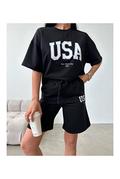 Joetsu Unisex Oversize Σετ με Σορτς και Κοντομάνικο T-shirt, Άνετη Εφαρμογή, ...