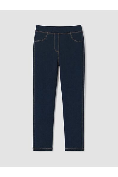 LC Waikiki Lcw Kids Indigo Girls' Denim Look Leggings
