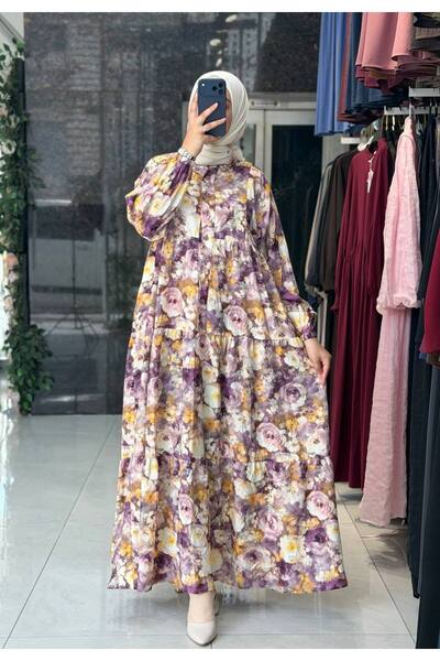 Moda Fatma modal dijital elbise