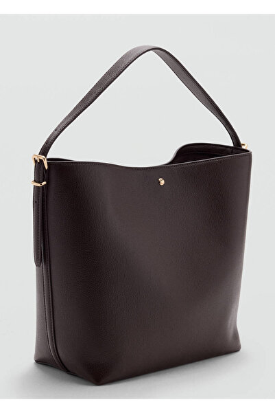 MANGO Woman Tokalı bucket çanta