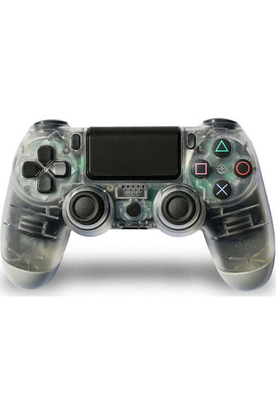 OEM Doubleshock Ασύρματο Χειριστήριο για PS4 Διαφανές
