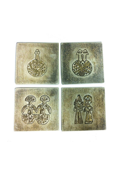 Paşabahçe Idol Coasters Set of 4, Set, Tableware Accessory