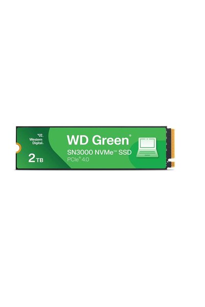 Retro Wd 2TB Green SN3000 M.2 NVMe 5.000 MB-4.000 MB WDS200T4G0E Ssd Disk