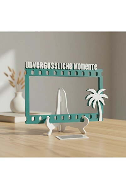 OEM Ramă Foto Decorativă design Bandă Film și Palmier cu Text Tematic