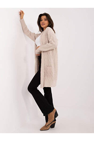 Factory Price Cardigan Dama Bej