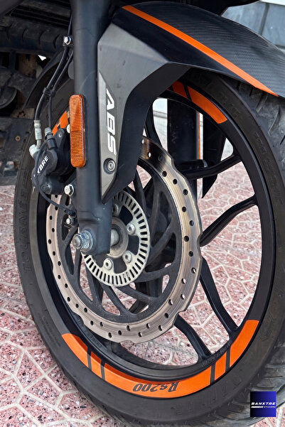 Banxtre 8 Pieces Wheel Rim Stripe Sticker Set for Bajaj Pulsar Rs200 (Enough ...