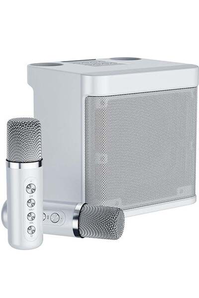 ELTRAZONE Karaoke Machine with 2 Wireless Microphones, Portable Bluetooth PA ...