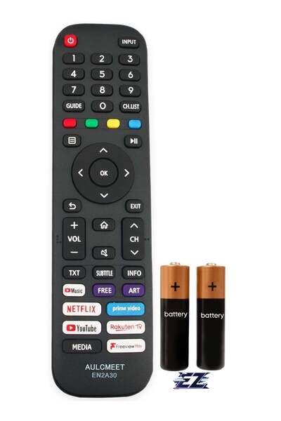 ELTRAZONE جهاز تحكم عن بعد بديل EN2A30 متوافق مع تلفزيون هايسنس 4K HDR