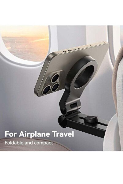 ELTRAZONE Magnetic Airplane Phone Holder – Travel Essentials, 360° Rotatable,...