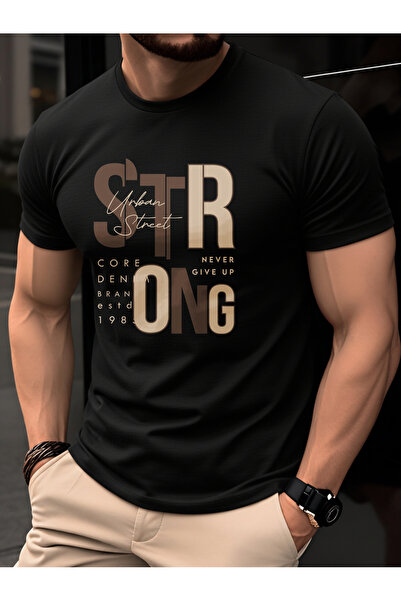 121 100% Cotton Men's T-Shirt, Summer Thin Short-Sleeved Shirt, Trendy Slim F...