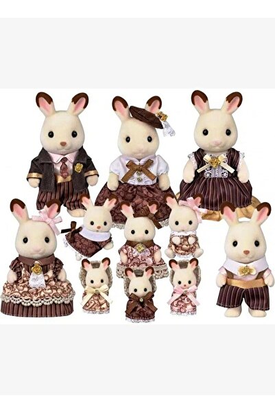 SYLVANIAN FAMILIES Çikolata Kulaklı Tavşan Ailesi Yıldönümü Seti 5848