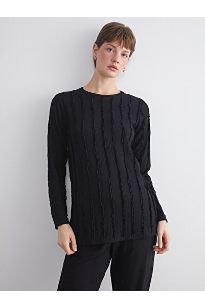 LC Waikiki Crew Neck Textured Women's Tunic