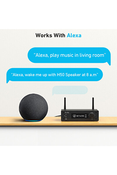 ARYLIC مضخم صوت رقمي عالي الدقة H50 Airplay 2 لاسلكي متعدد الغرف