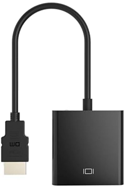 Yıldızan متجر pazaralanı CHB021 محول HDMI إلى VGA مع مخرج صوت Aux مقاس 3.5 مل...