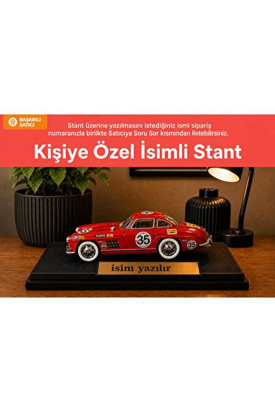 HOBBİEZ WORLD Kişiye Özel İsim Yazılı sl300 Klasik Metal Model Araç 1:24 Ölçek
